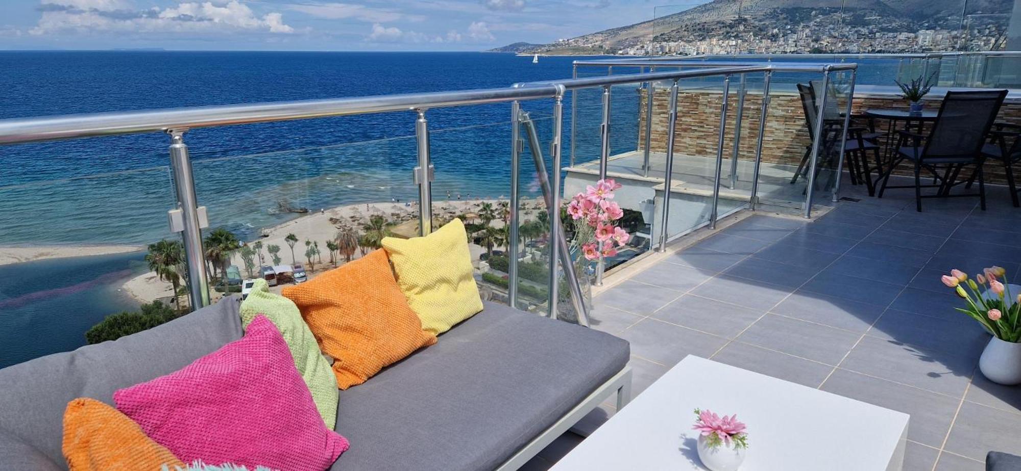 Апартаменты Sadet'S Penthouse Saranda Экстерьер фото